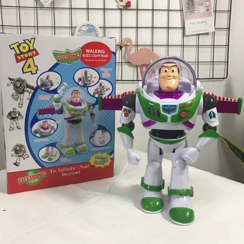 Toy Story Buzz Lightyear With Wings Doll Action Figure and Gun - itzy bitsy