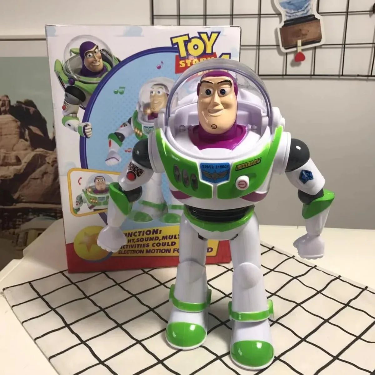 Toy Story Buzz Lightyear With Wings Doll Action Figure and Gun - itzy bitsy