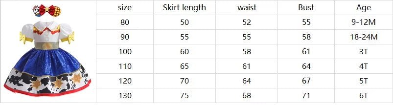 Toy Story Jessie Dress Costume - itzy bitsy