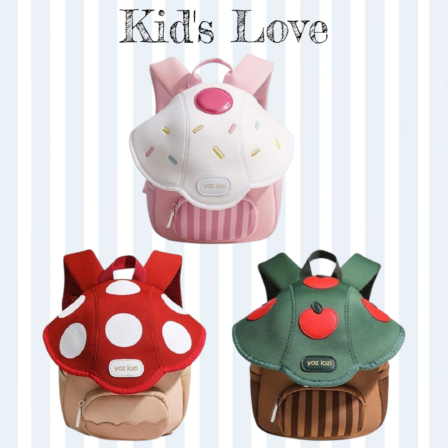 Cute Mushroom Kids Mini Backpack