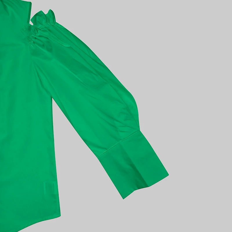 Tuxedo Cold Shoulder Chic Vintage Shirt - itzy bitsy