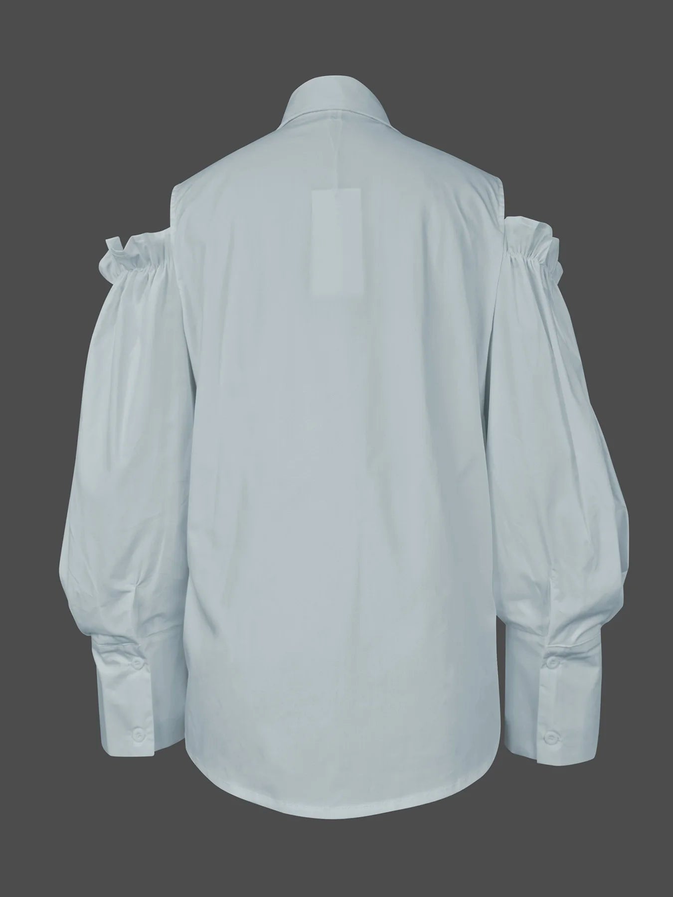 Tuxedo Cold Shoulder Chic Vintage Shirt - itzy bitsy