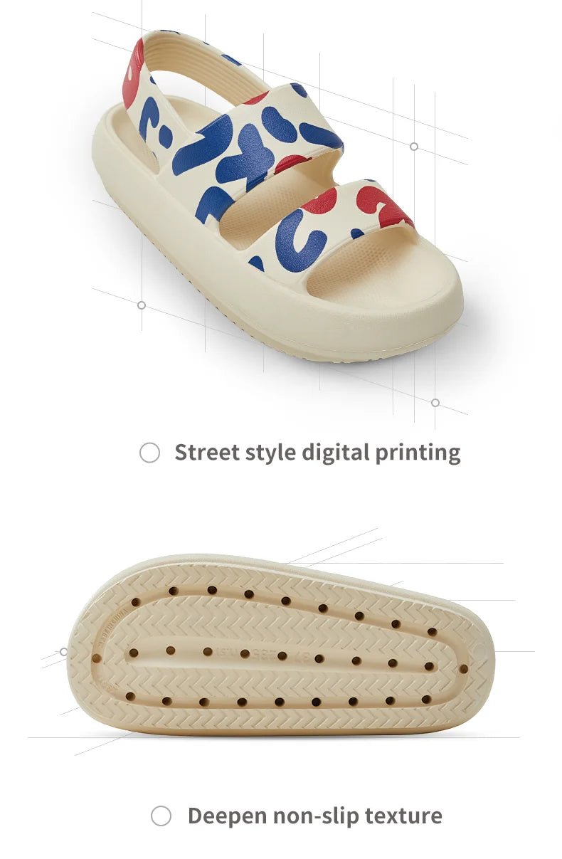 UTUNE Camouflage flat Sandals For Women - itzy bitsy