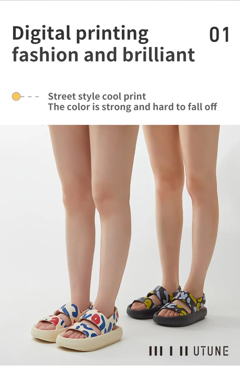 UTUNE Camouflage flat Sandals For Women - itzy bitsy