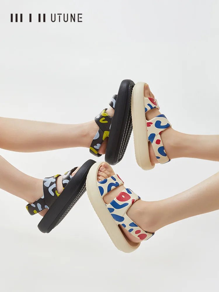 UTUNE Camouflage flat Sandals For Women - itzy bitsy