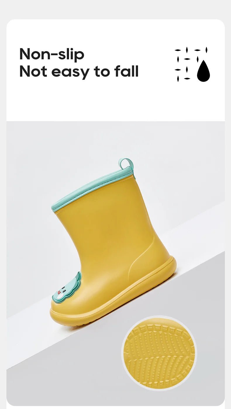 UTUNE Cartoon Stickers Children's Rain Non - slip Rubber Boots - itzy bitsy