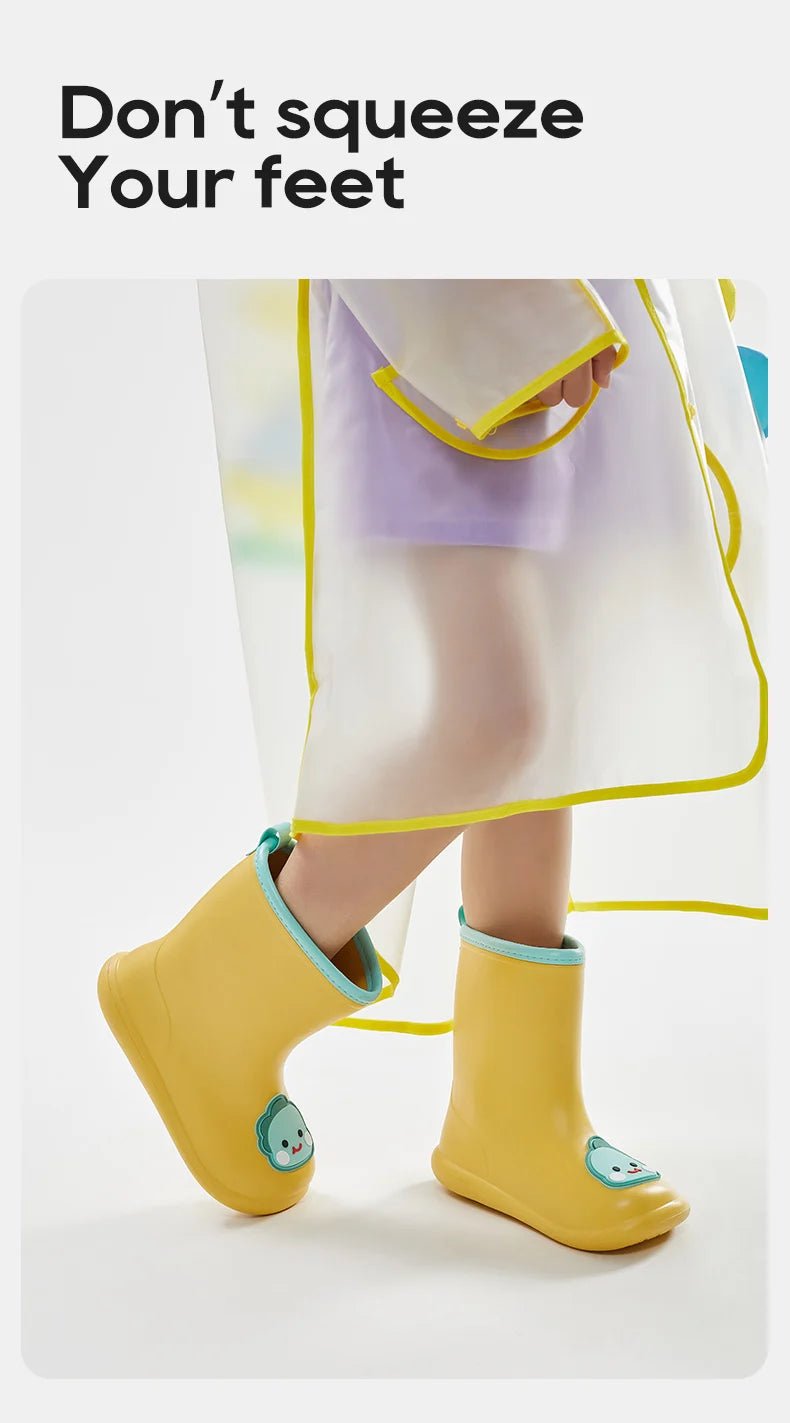 UTUNE Cartoon Stickers Children's Rain Non - slip Rubber Boots - itzy bitsy