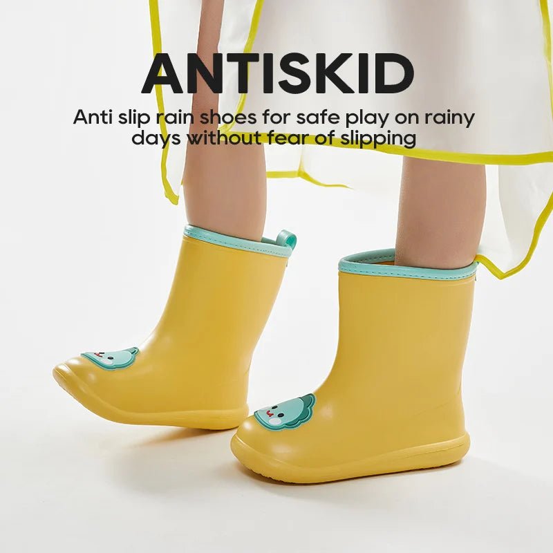 UTUNE Cartoon Stickers Children's Rain Non - slip Rubber Boots - itzy bitsy