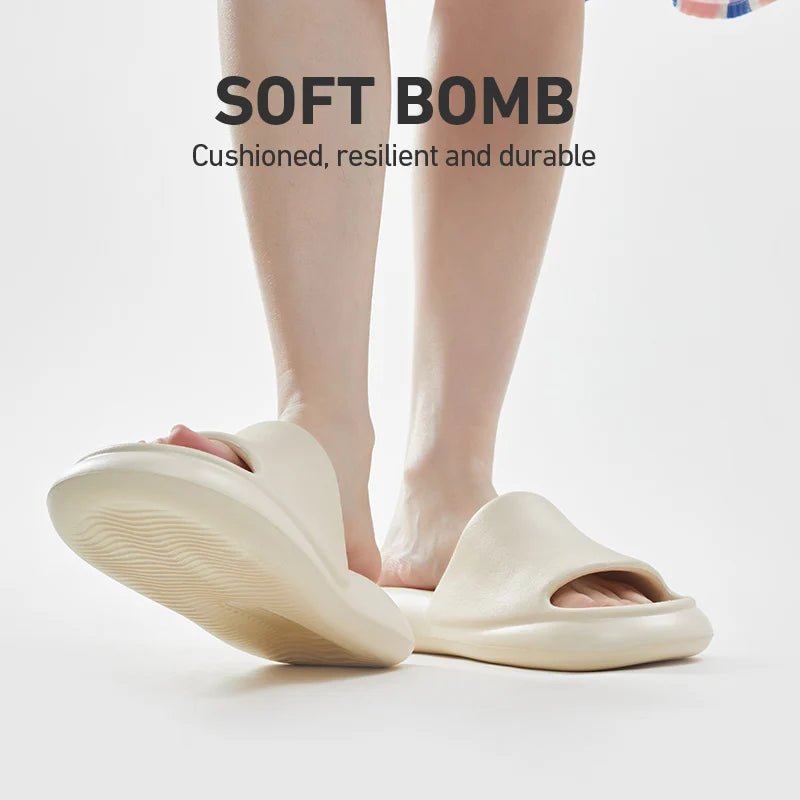 UTUNE Massage Unisex Slippers Mute Air Cushion Thick Sole - itzy bitsy