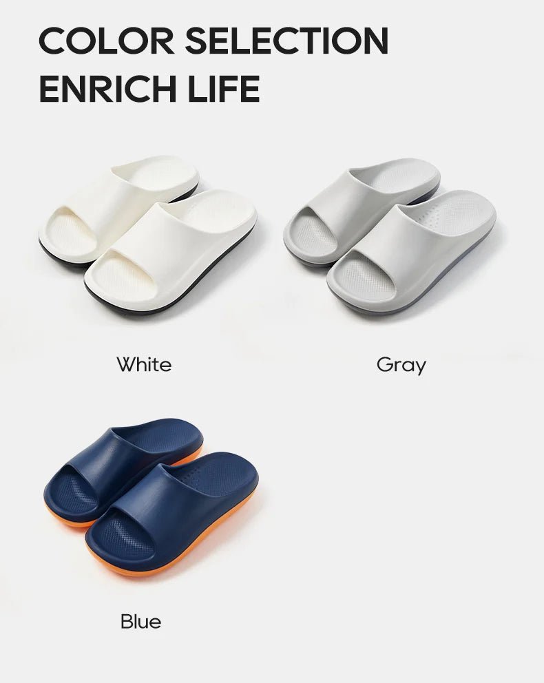 UTUNE Men's Colorblock Thick - Soled Slippers Ergonomic Design - itzy bitsy