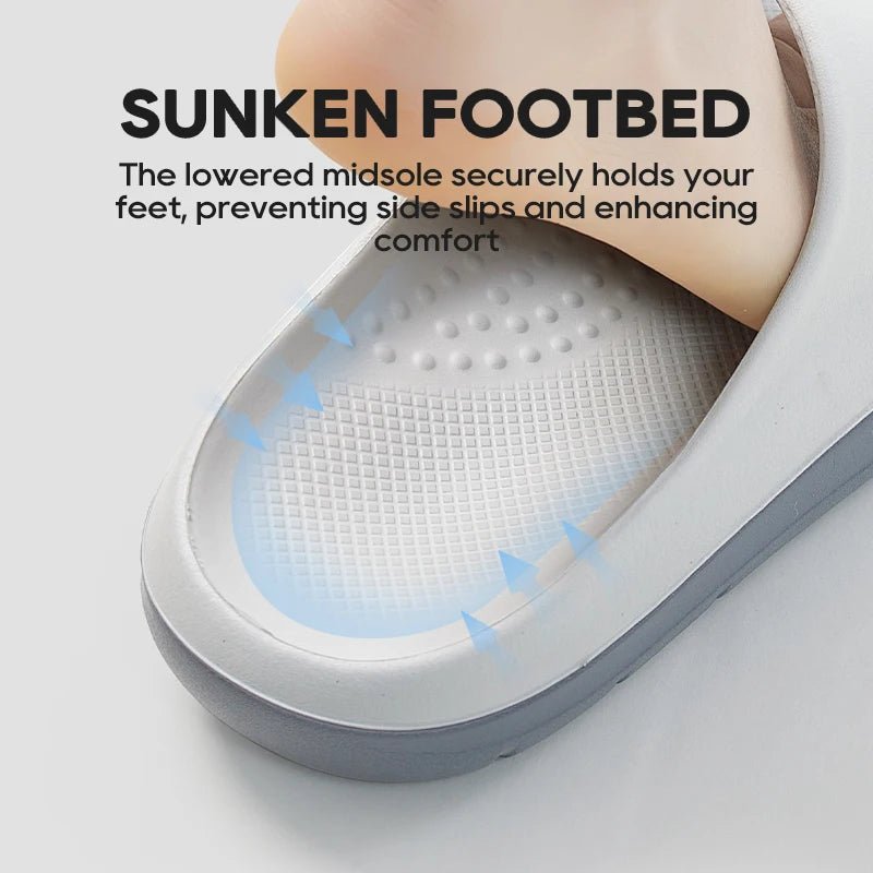 UTUNE Men's Colorblock Thick - Soled Slippers Ergonomic Design - itzy bitsy