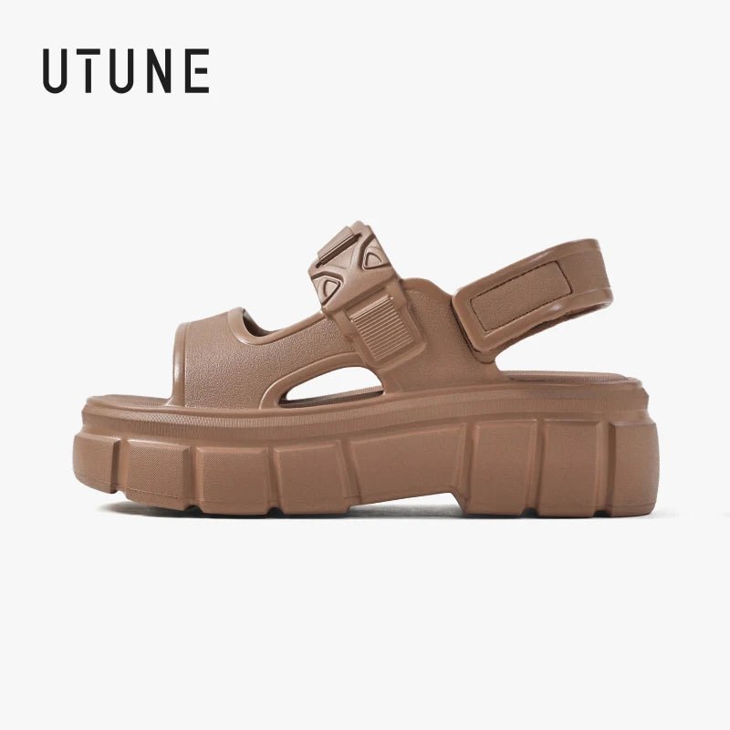 UTUNE Platform Sandals for Women - Stylish Summer Adjustable Straps Sandals - itzy bitsy
