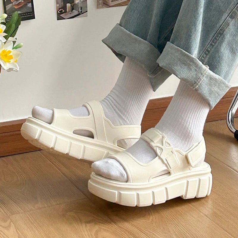 UTUNE Platform Sandals for Women - Stylish Summer Adjustable Straps Sandals - itzy bitsy