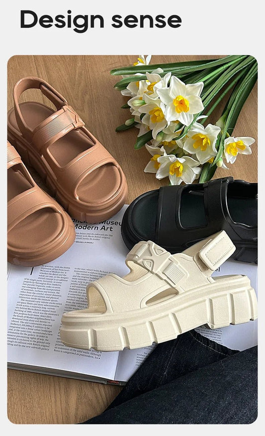 UTUNE Platform Sandals for Women - Stylish Summer Adjustable Straps Sandals - itzy bitsy