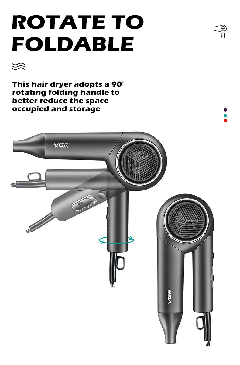 VGR Foldable Professional Hair Dryer - itzy bitsy
