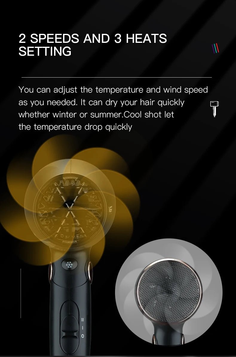 VGR Powerful Hair Dryer with Foldable Handle - itzy bitsy