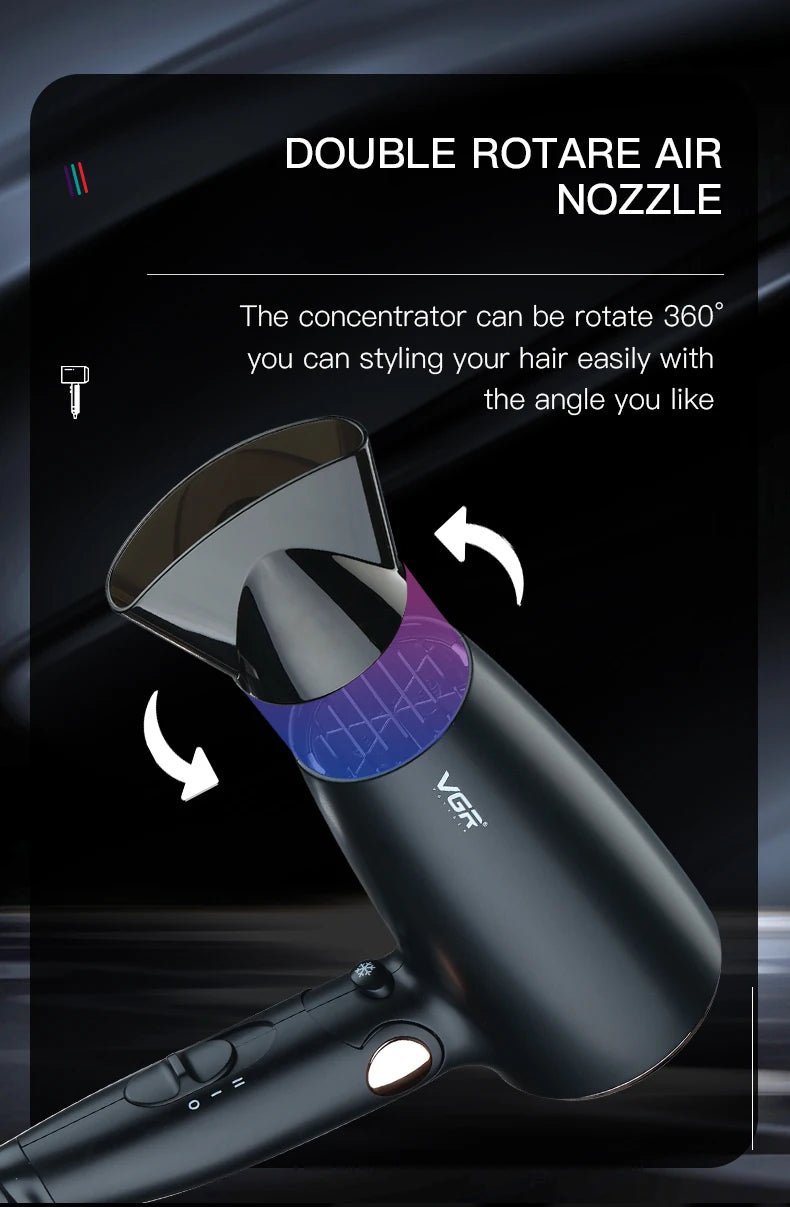 VGR Powerful Hair Dryer with Foldable Handle - itzy bitsy