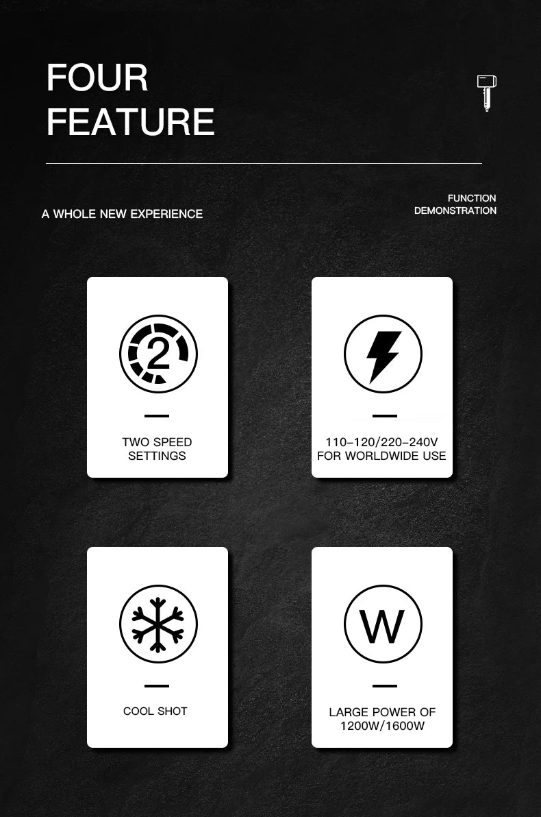 VGR Powerful Hair Dryer with Foldable Handle - itzy bitsy