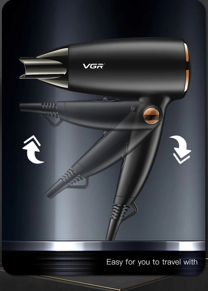 VGR Powerful Hair Dryer with Foldable Handle - itzy bitsy