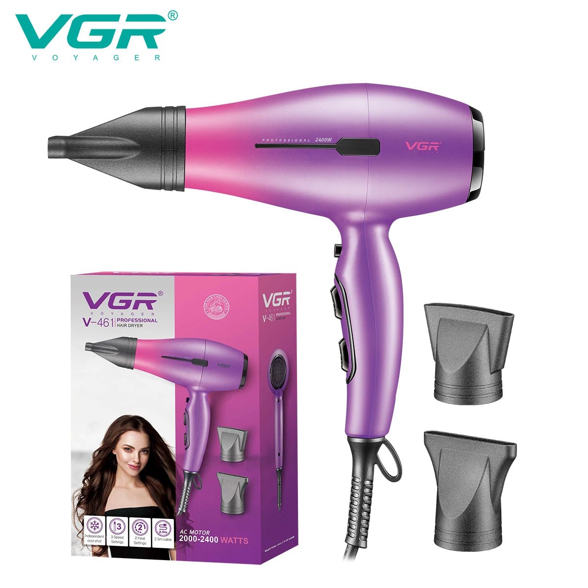 VGR V - 461 Professional Gear Hair Dryer - itzy bitsy