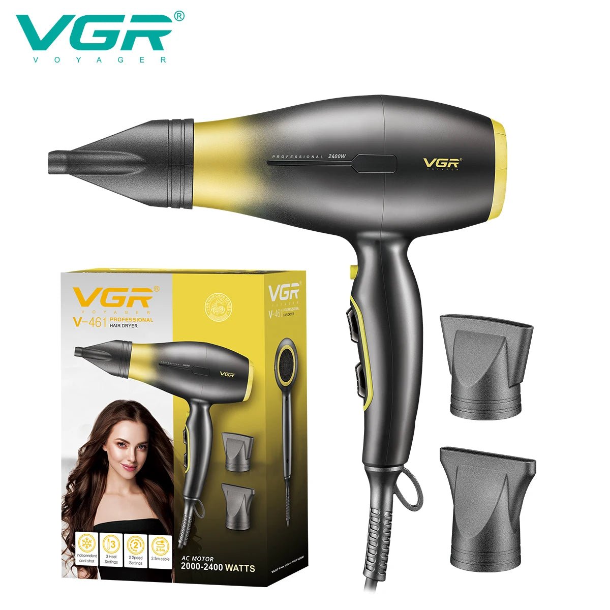 VGR V - 461 Professional Gear Hair Dryer - itzy bitsy