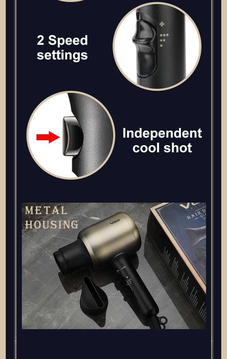 VGR V453 Salon Professional Hair Dryer - itzy bitsy