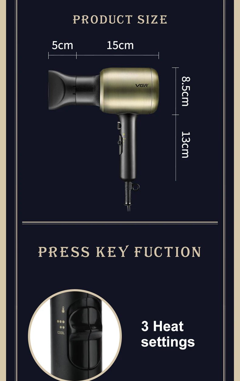 VGR V453 Salon Professional Hair Dryer - itzy bitsy