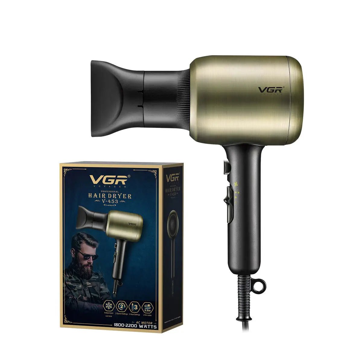 VGR V453 Salon Professional Hair Dryer - itzy bitsy