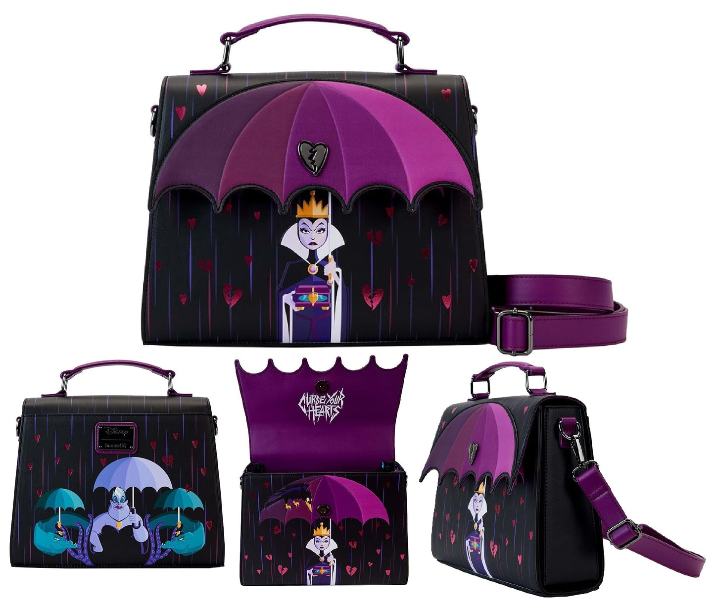 Villains Curse Your Hearts Handbag Shoulder Bag Wallet Backpack - itzy bitsy