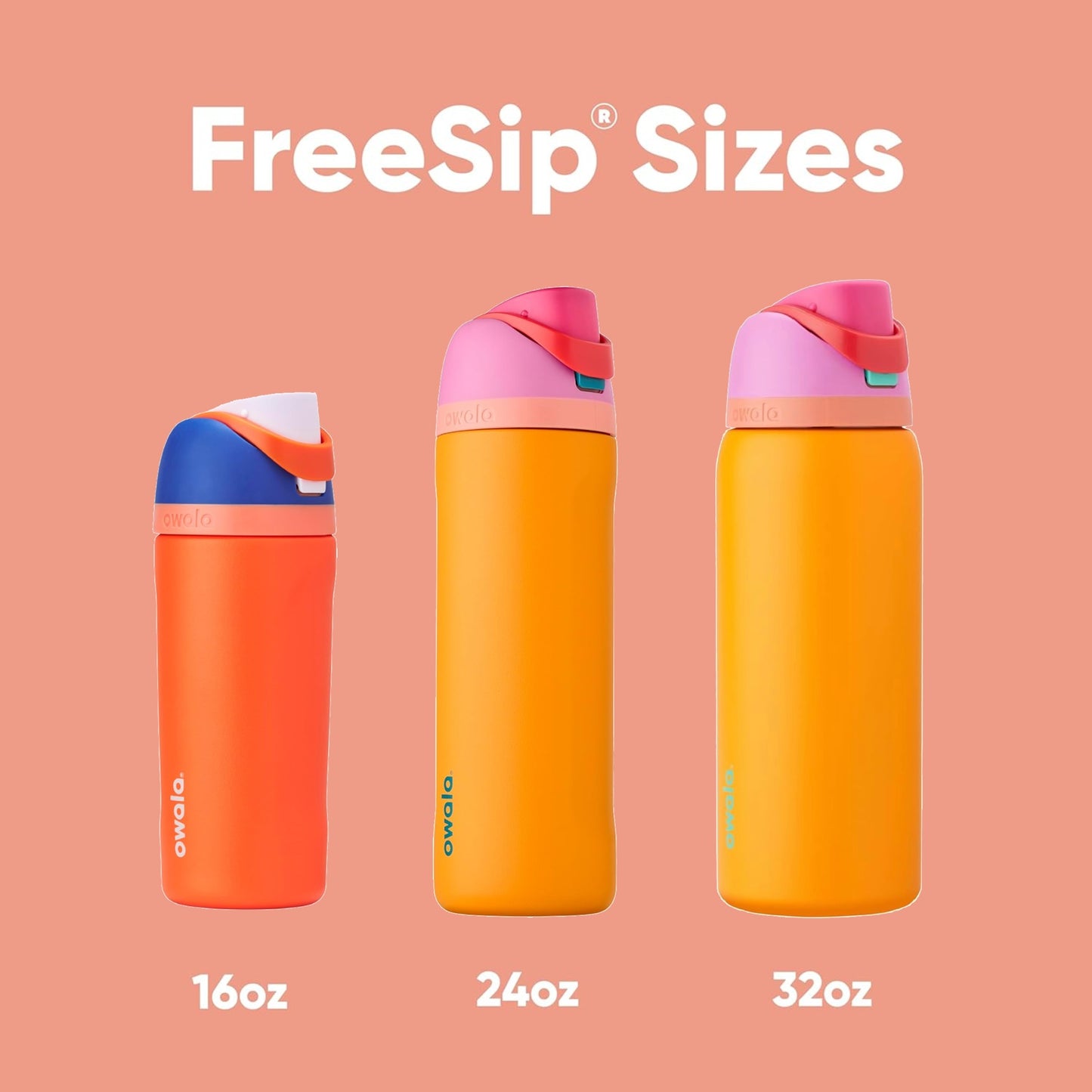 Owala Kids FreeSip Insulated Stainless Steel BPA-Free Sports Water Bottle - 16 oz