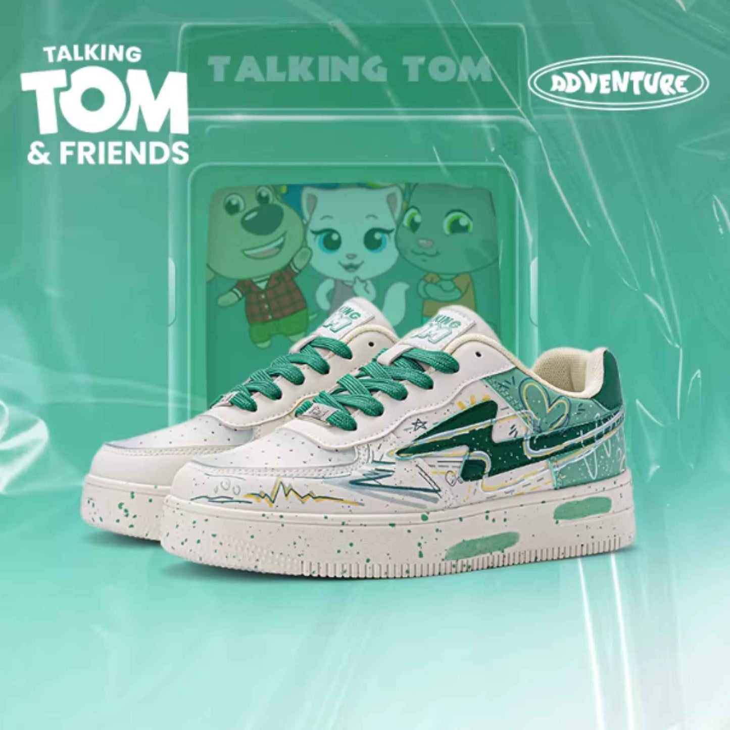 TALKING TOM | Graffiti Lightning Sneakers - Lotus