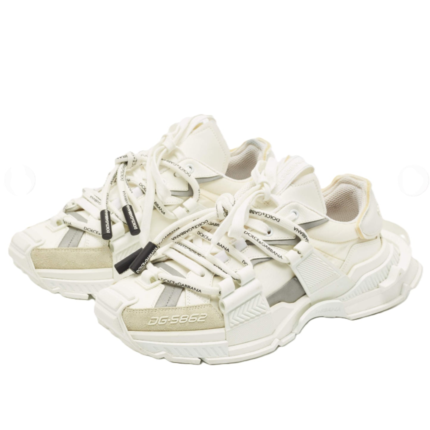 D&G Designer Inspired Space Sneakers - White