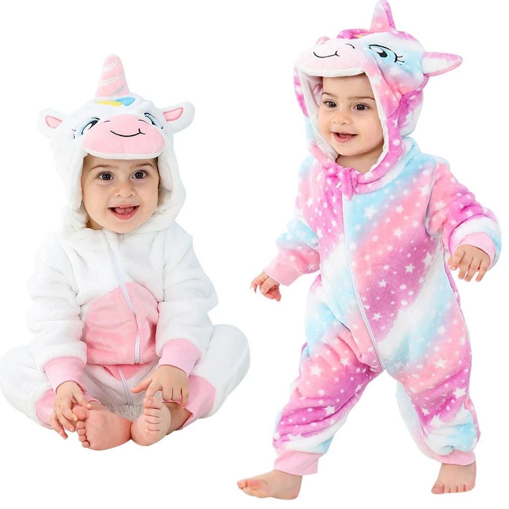 Winter Baby Animal Hooded Jumpsuits - Cosplay Costume - itzy bitsy