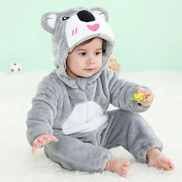 Winter Baby Animal Hooded Jumpsuits - Cosplay Costume - itzy bitsy