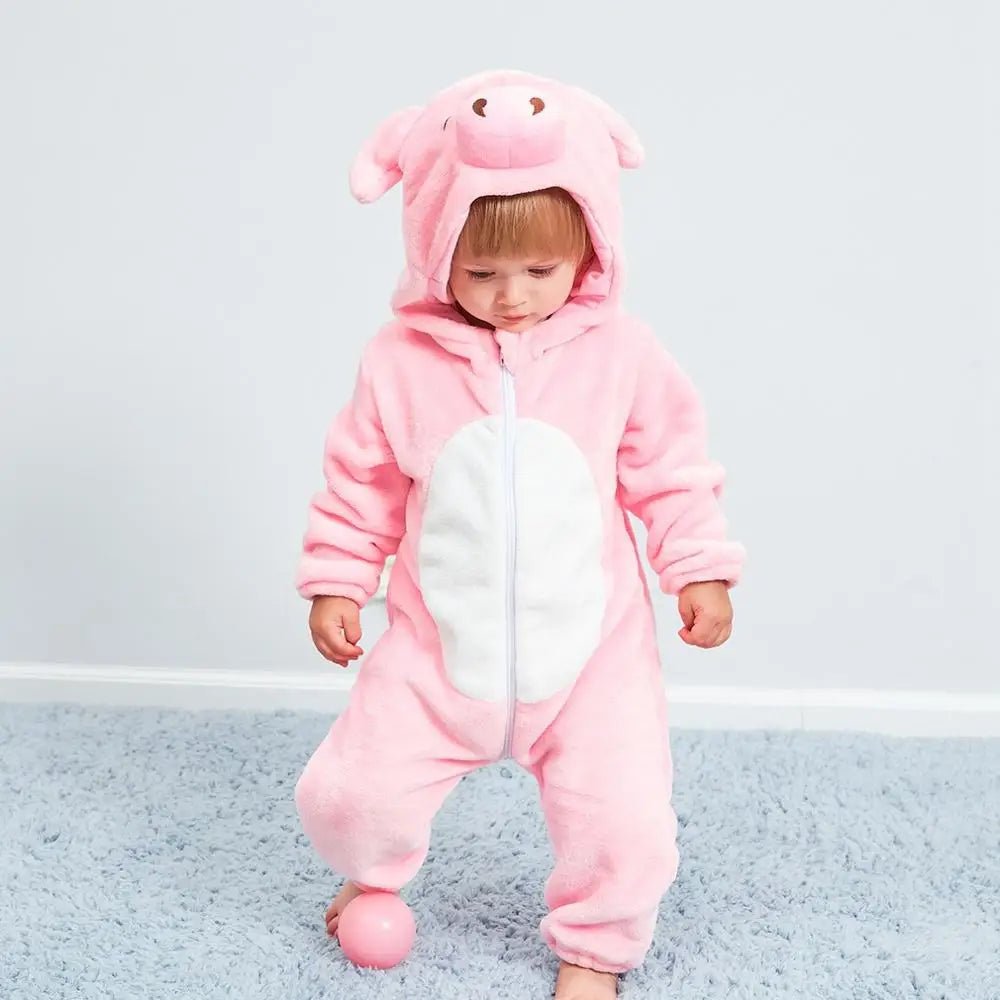 Winter Baby Animal Hooded Jumpsuits - Cosplay Costume - itzy bitsy