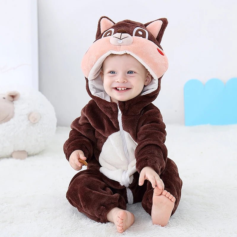 Winter Baby Animal Hooded Jumpsuits - Cosplay Costume - itzy bitsy
