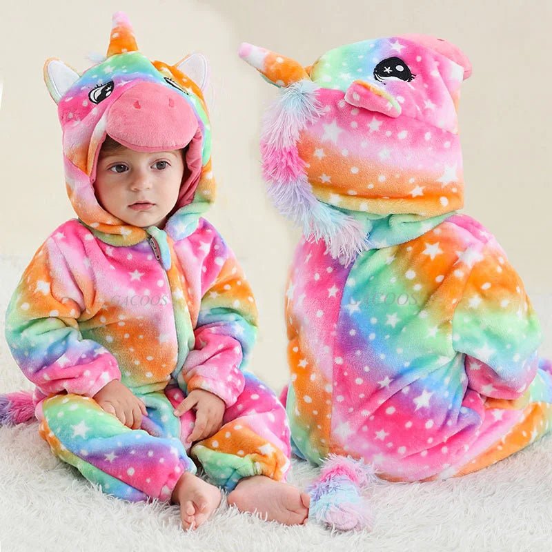 Winter Baby Animal Hooded Jumpsuits - Cosplay Costume - itzy bitsy