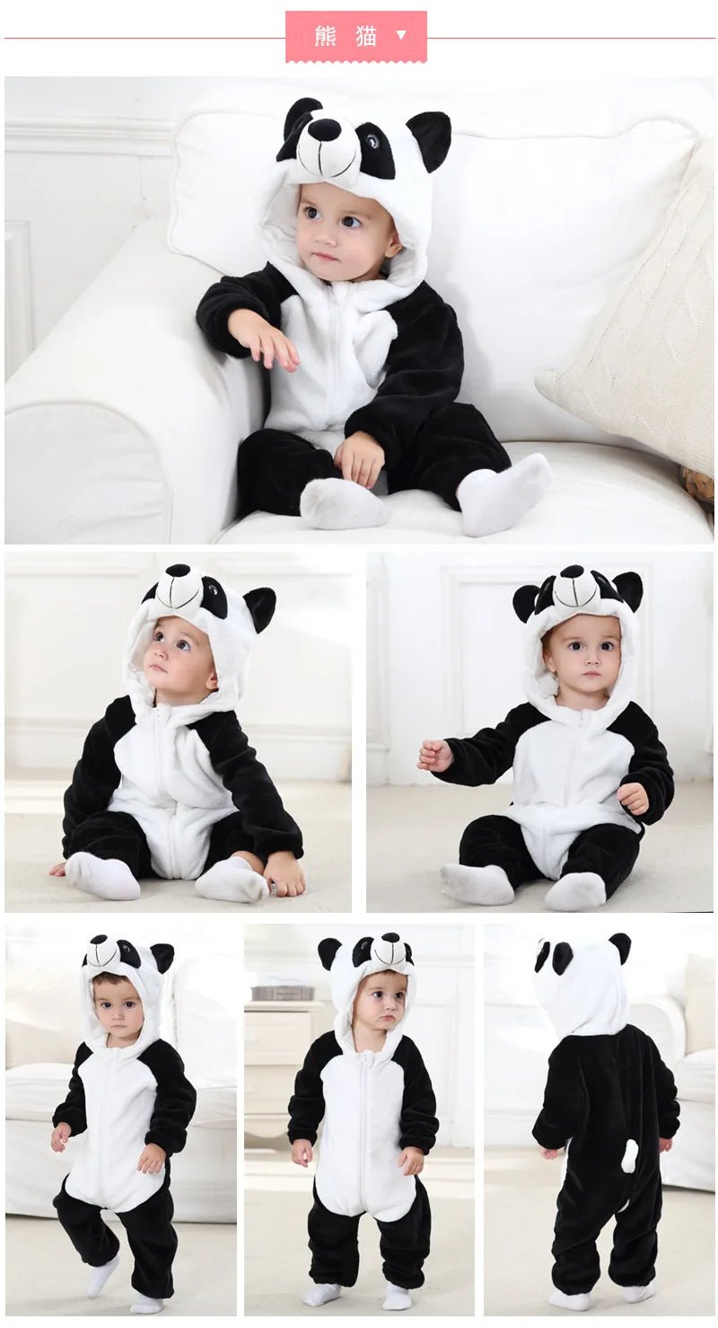 Winter Baby Animal Hooded Jumpsuits - Cosplay Costume - itzy bitsy