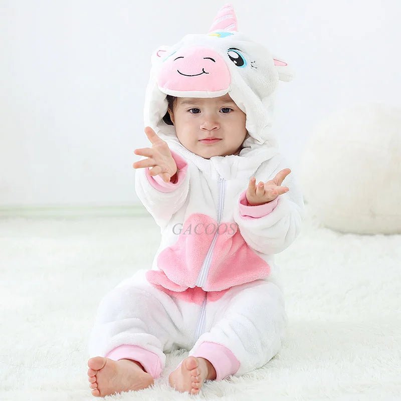 Winter Baby Animal Hooded Jumpsuits - Cosplay Costume - itzy bitsy