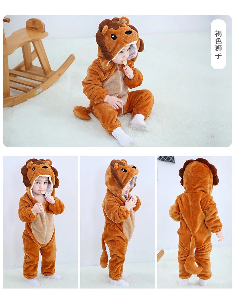 Winter Baby Animal Hooded Jumpsuits - Cosplay Costume - itzy bitsy