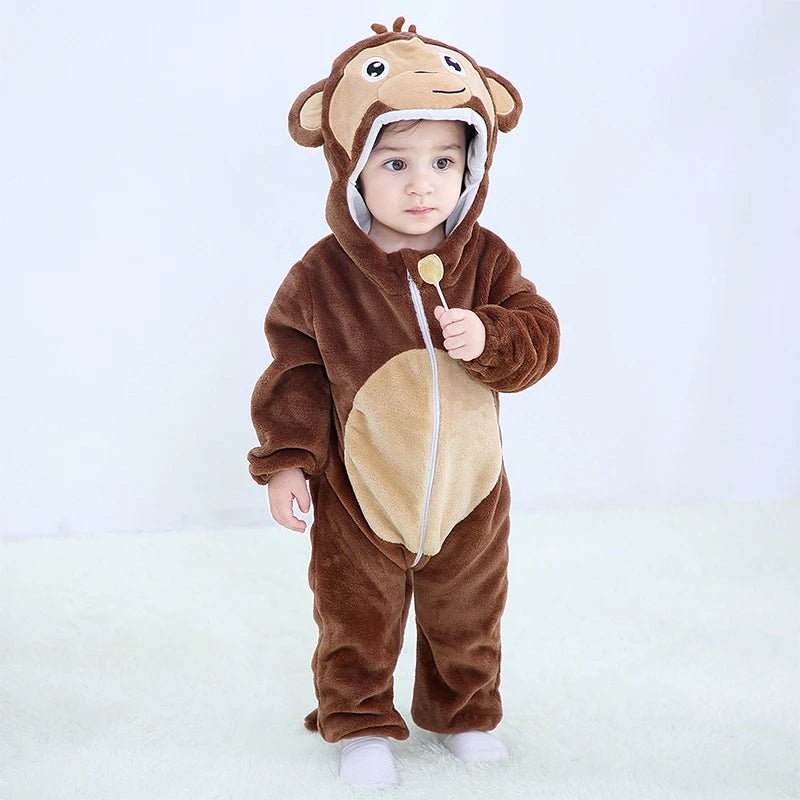 Winter Baby Animal Hooded Jumpsuits - Cosplay Costume - itzy bitsy
