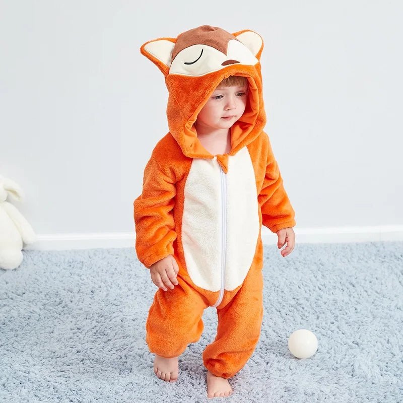 Winter Baby Animal Hooded Jumpsuits - Cosplay Costume - itzy bitsy
