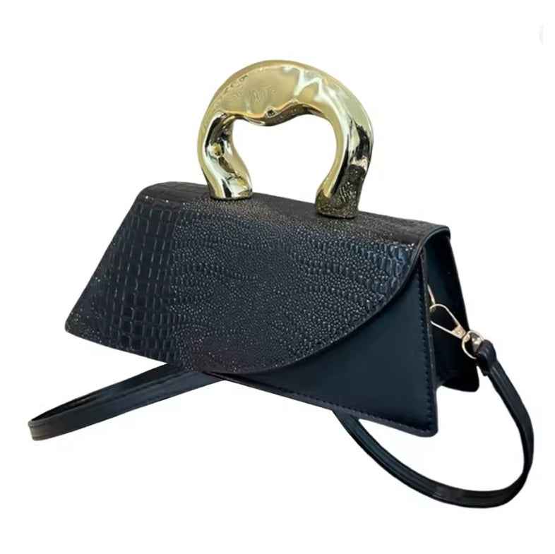 Women Crocodile Pattern Crossbody Handbag