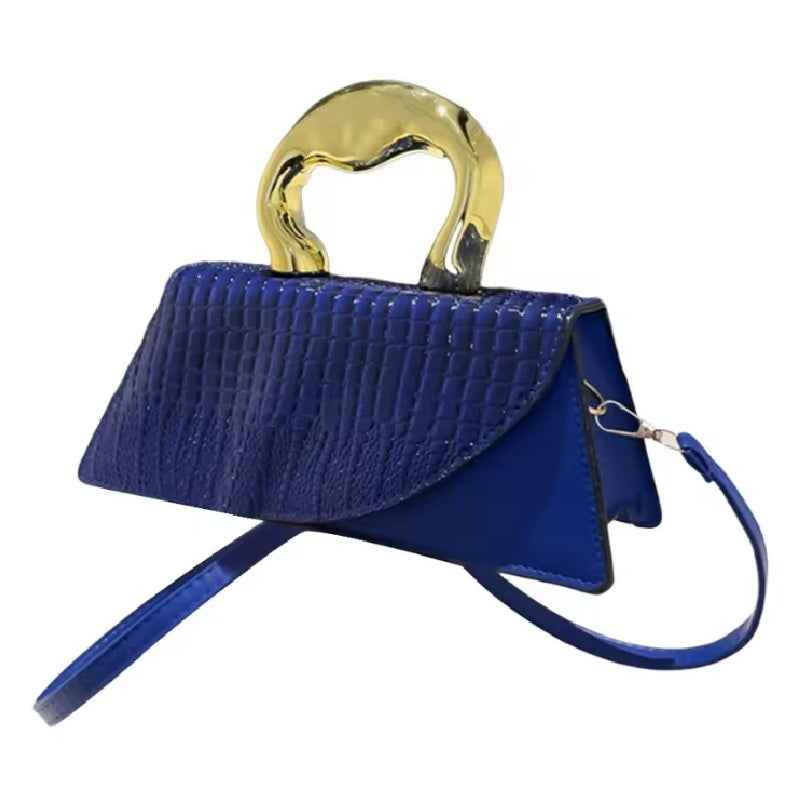 Women Crocodile Pattern Crossbody Handbag