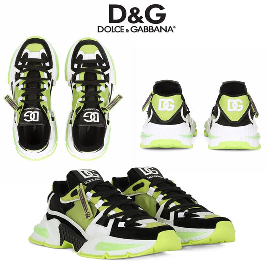 D&G Designer Inspired Air Master Sneakers | Light Green