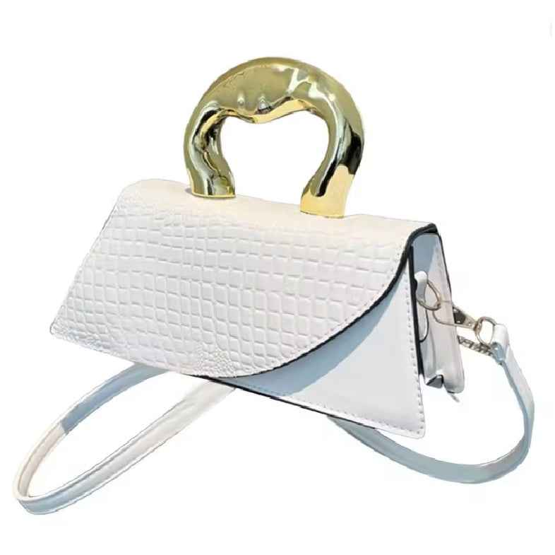 Women Crocodile Pattern Crossbody Handbag