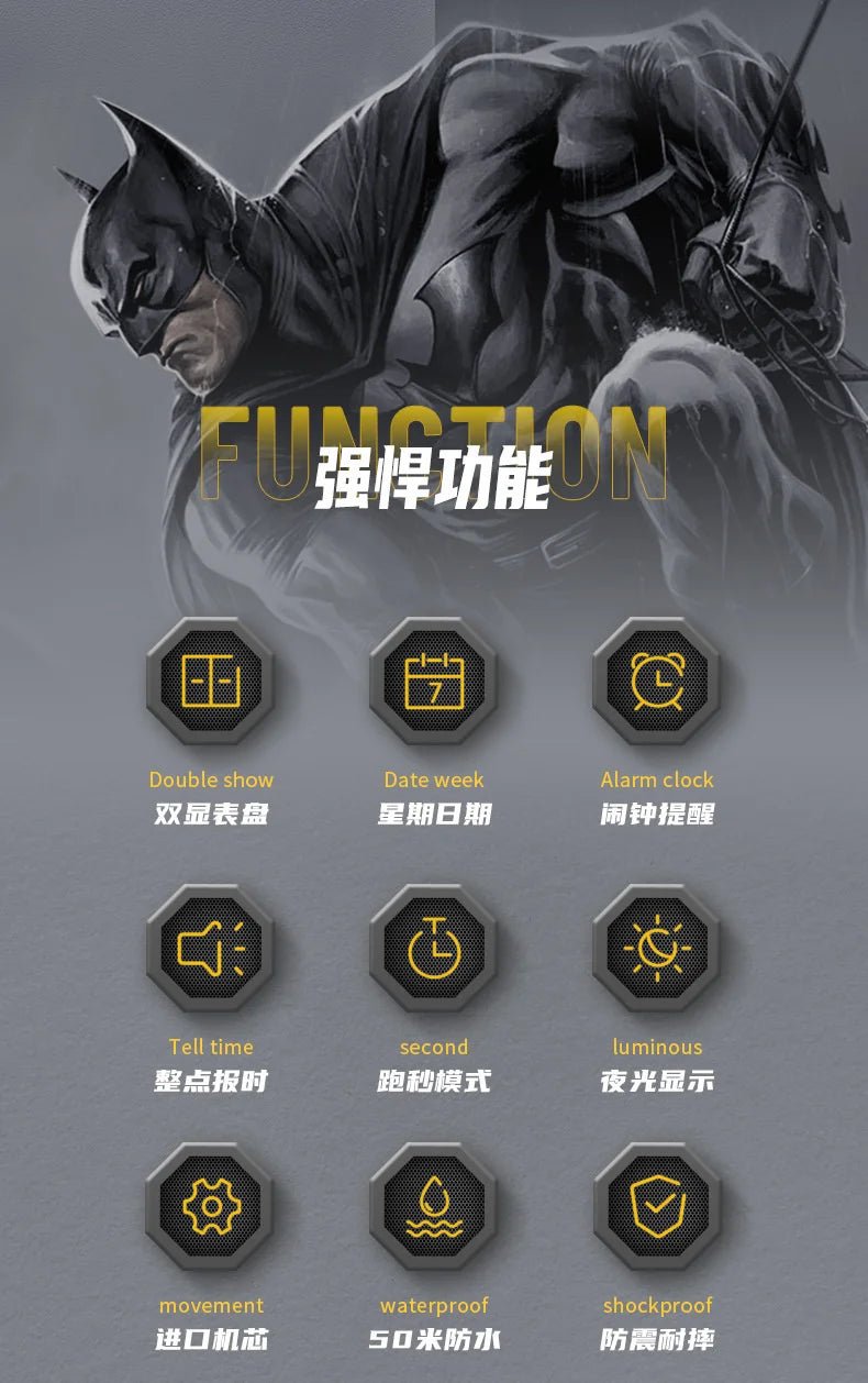 ZGO Batman & Superman Sports Watch - itzy bitsy