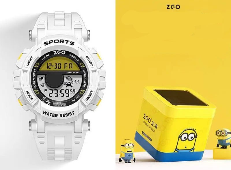 ZGO Co Branded Minions Sports Multi Functional Electronic Watch - itzy bitsy