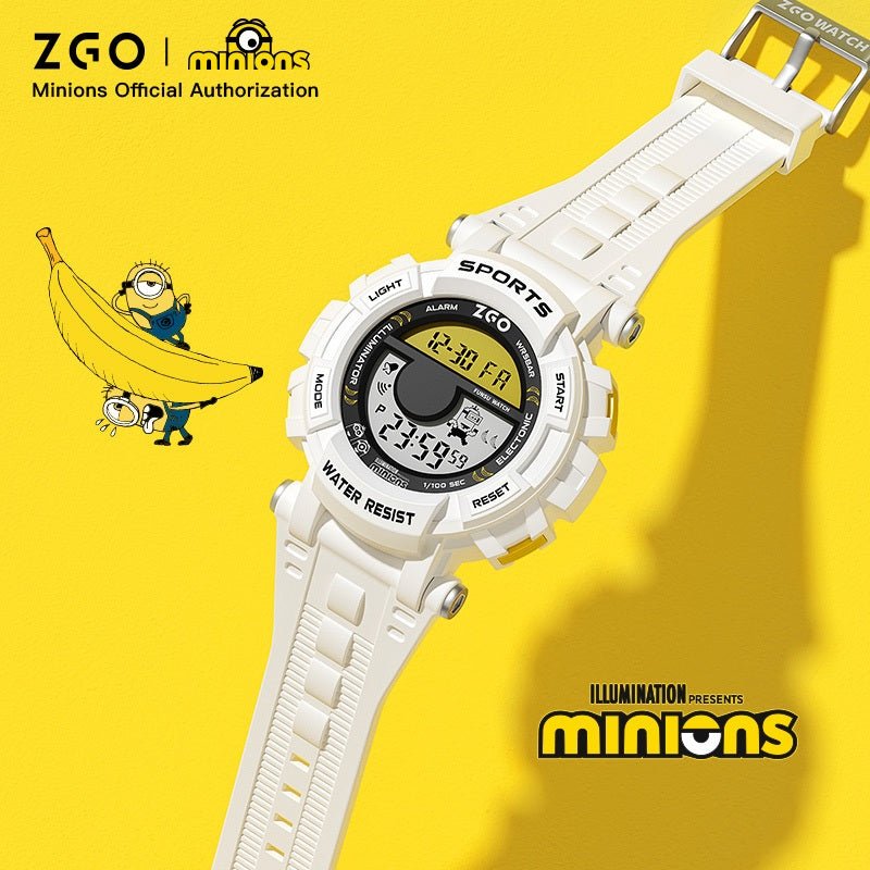 ZGO Co Branded Minions Sports Multi Functional Electronic Watch - itzy bitsy