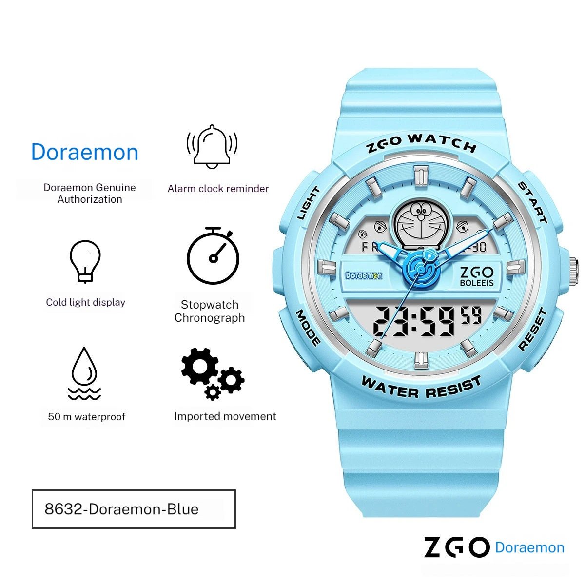 ZGO Doraemon Wrist Watch - itzy bitsy